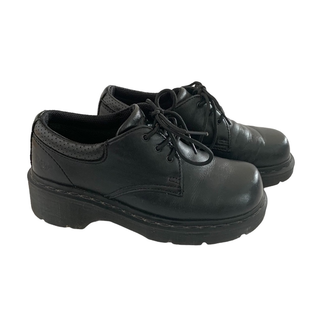 Dr. Martens Francesca Oxford Black Leather Platforms